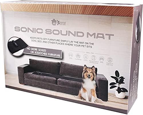 Extreme Consumer Products Sonic Sound Repellent Scram Mat for Dogs and Cats to Keep Pets Off Furniture and Counter Tops - 2 Pack