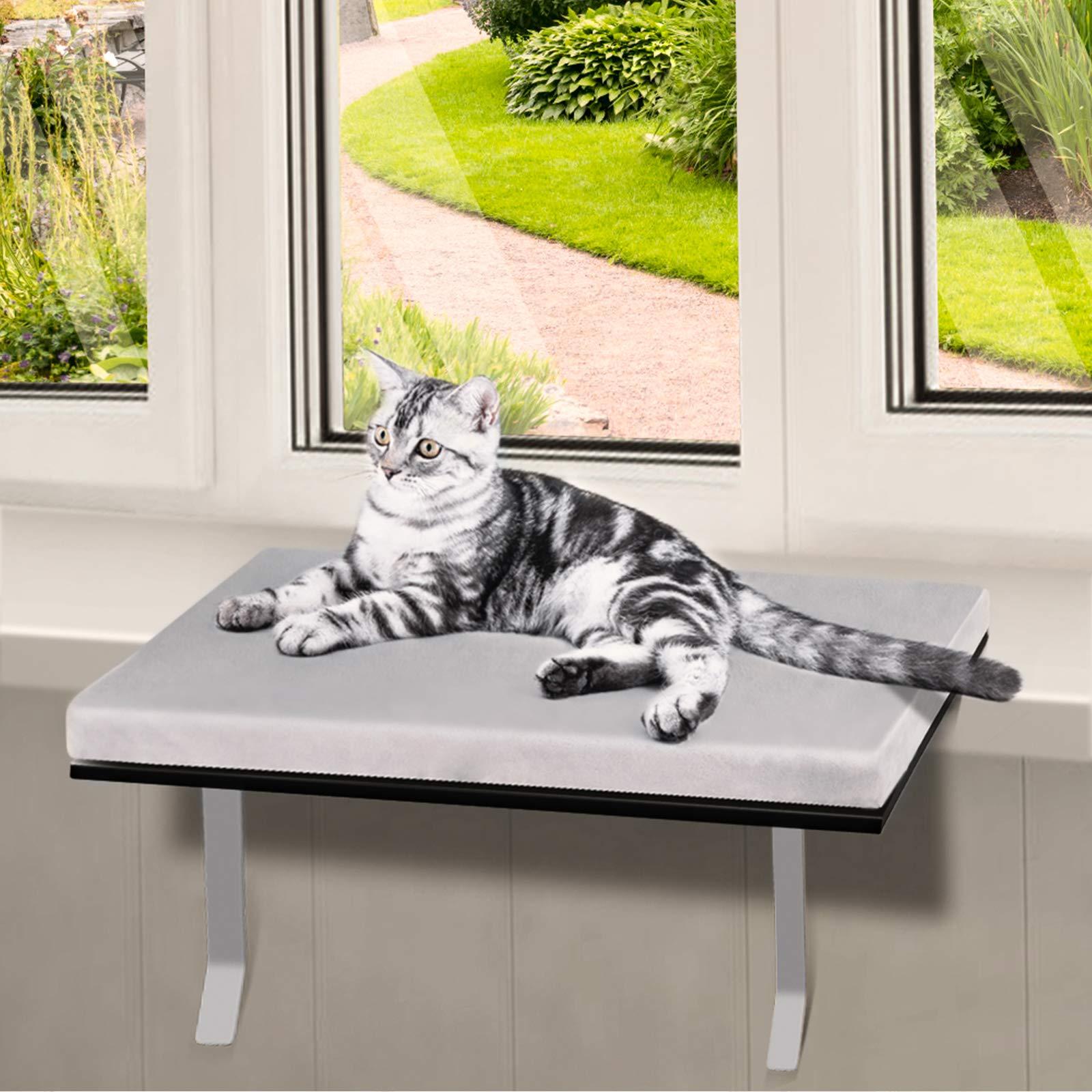 Topmart Pet Cat Window Seat Wall Mount Perch House Pets Furniture Saving Space All Around 360