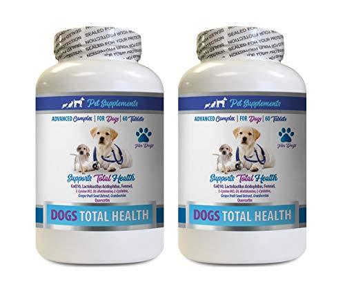 PET SUPPLEMENTS & NUTRITION LLC Dog Eye Health - Dogs Total Health Control - Immune Support - Hair Skin Nails Oral Eye Health Formula - quercetin for Dogs Organic - 2 Bottles (120 Treats)
