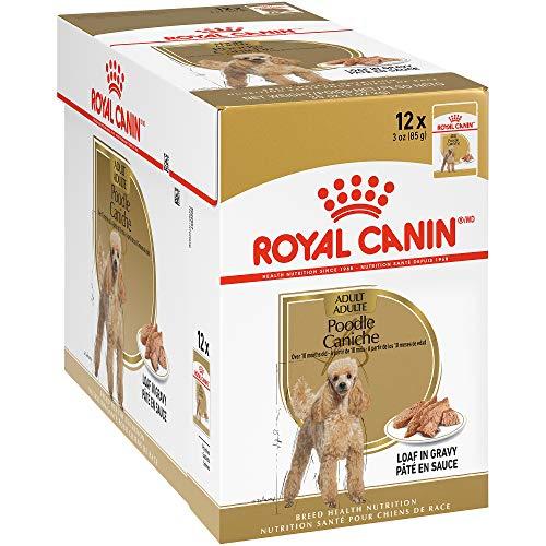 Royal Canin Breed Health Nutrition Poodle Loaf in Gravy Pouch Dog Food, 3 oz Pouch (Pack of 12), 722985