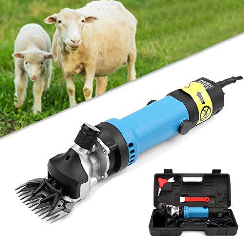 Multifunction Electric Sheep Shears Machine Sheep Scissors Animal Wool Grooming Hair 6 Speeds Heavy Duty Farm Livestock Haircut Trimmer, with Grooming Carrying Case 350W