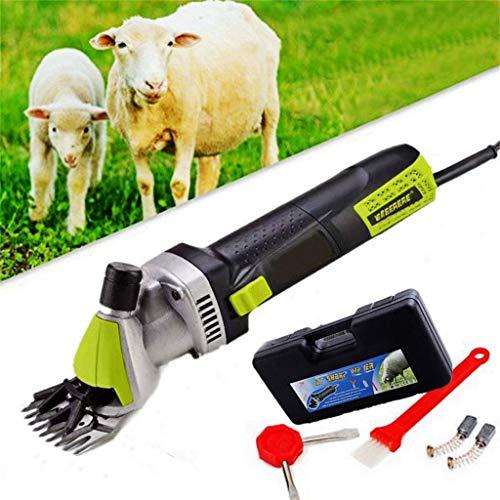 ZZQ-Scissors Electric Clipper Wool Shearing Animal Wool Grooming Hair Grooming Shearing Llamas, Angora Rabbits Shearing 6 Speeds with Grooming Carrying Case 350W