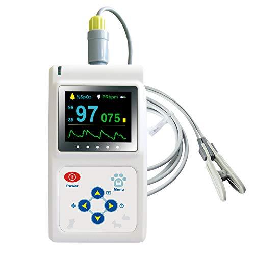 CONTEC CMS60D-VET Veterinary Pulse Oximeter Handheld Machine for Cat and Dog with Pulse Rate Tongue/Ear SPO2 Probe
