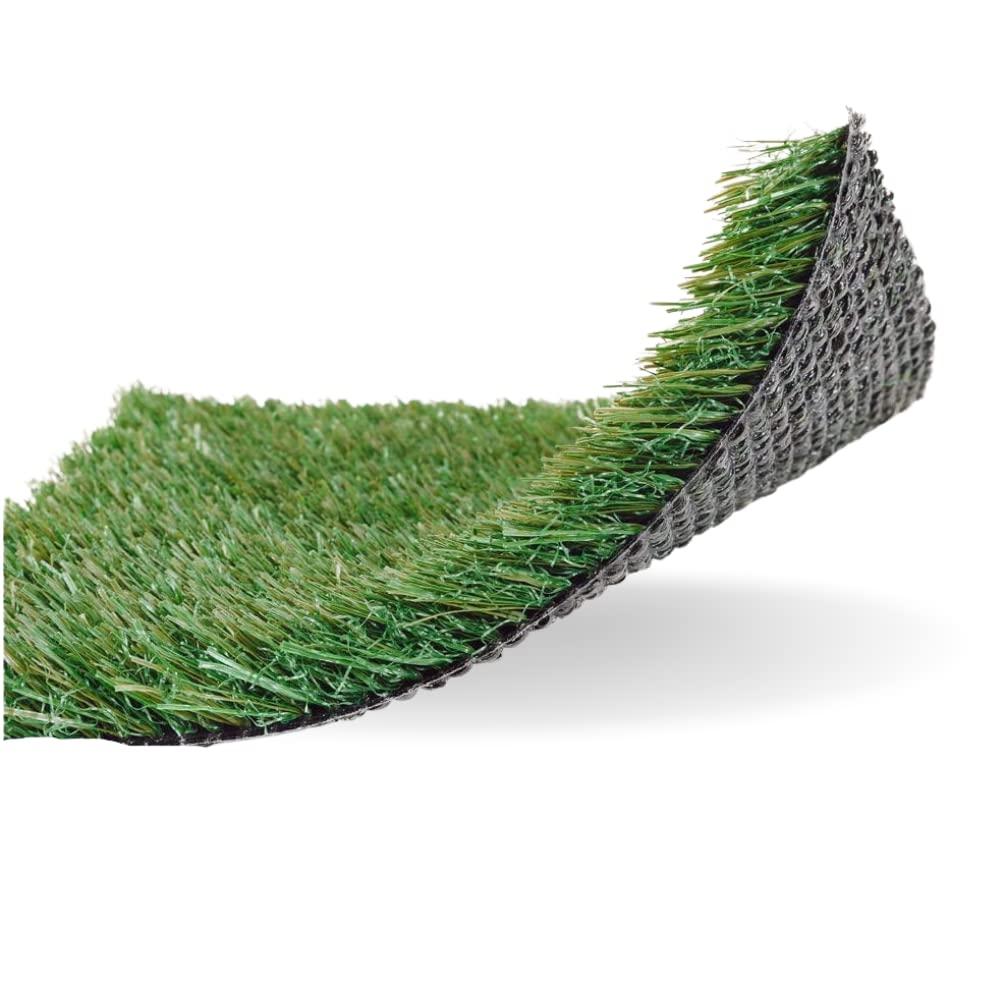 MEGAGRASS 10 x 50 Feet Premium Synthetic Turf for Sports - Deluxe Artificial Grass [Indoor and Outdoor Athletic Mat for Agility Training, Fake Grass for Large Football Fields, Pet Dogs Potty Rugs]