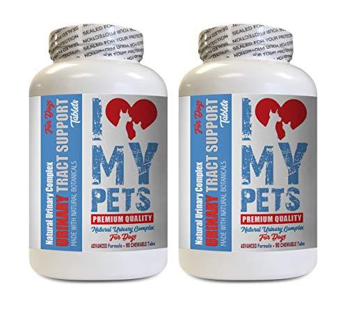 I LOVE MY PETS LLC Dog Urinary Food - All Natural Bladder Control Supplement for Dogs - Dog Urinary Tract Support Treats - Cranberry for Dogs - 2 Bottles (180 Treats)
