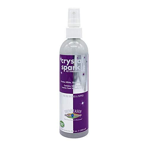 SHOW SEASON ANIMAL PRODUCTS 1 Crystal White Sparkle Spray 8.5 oz for Dogs