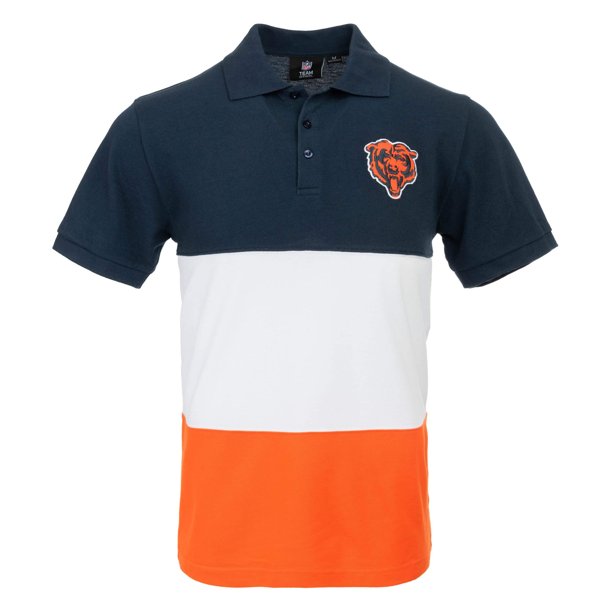 NFL chicago Bears Mens Polo Short Sleeve ShirtPolo Short Sleeve Shirt, Rugby Scrum, M