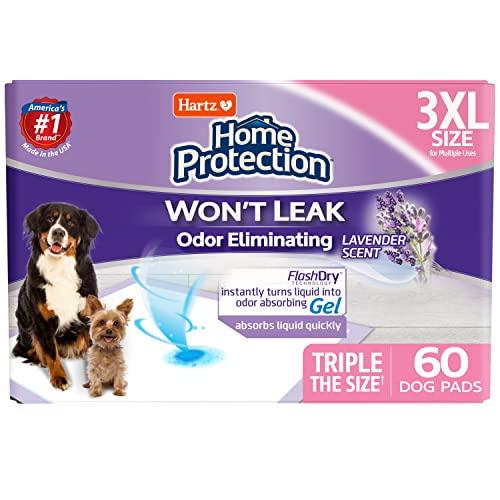 Hartz Home Protection Odor Eliminating Scented Dog Pads, Super Absorbent & Won