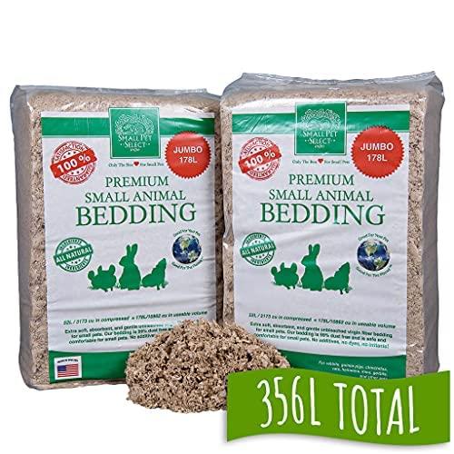 Small Pet Select Natural Paper Bedding, Jumbo 178L, 2-pack