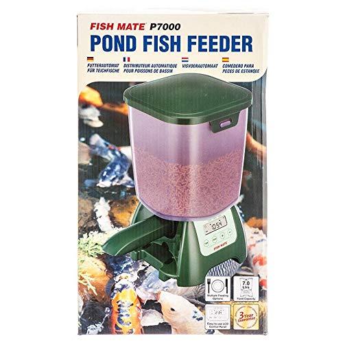 Fish Mate Pond Fish Feeder P7000 Programable Holds Up to 6.5 lbs of Food (1 Unit)