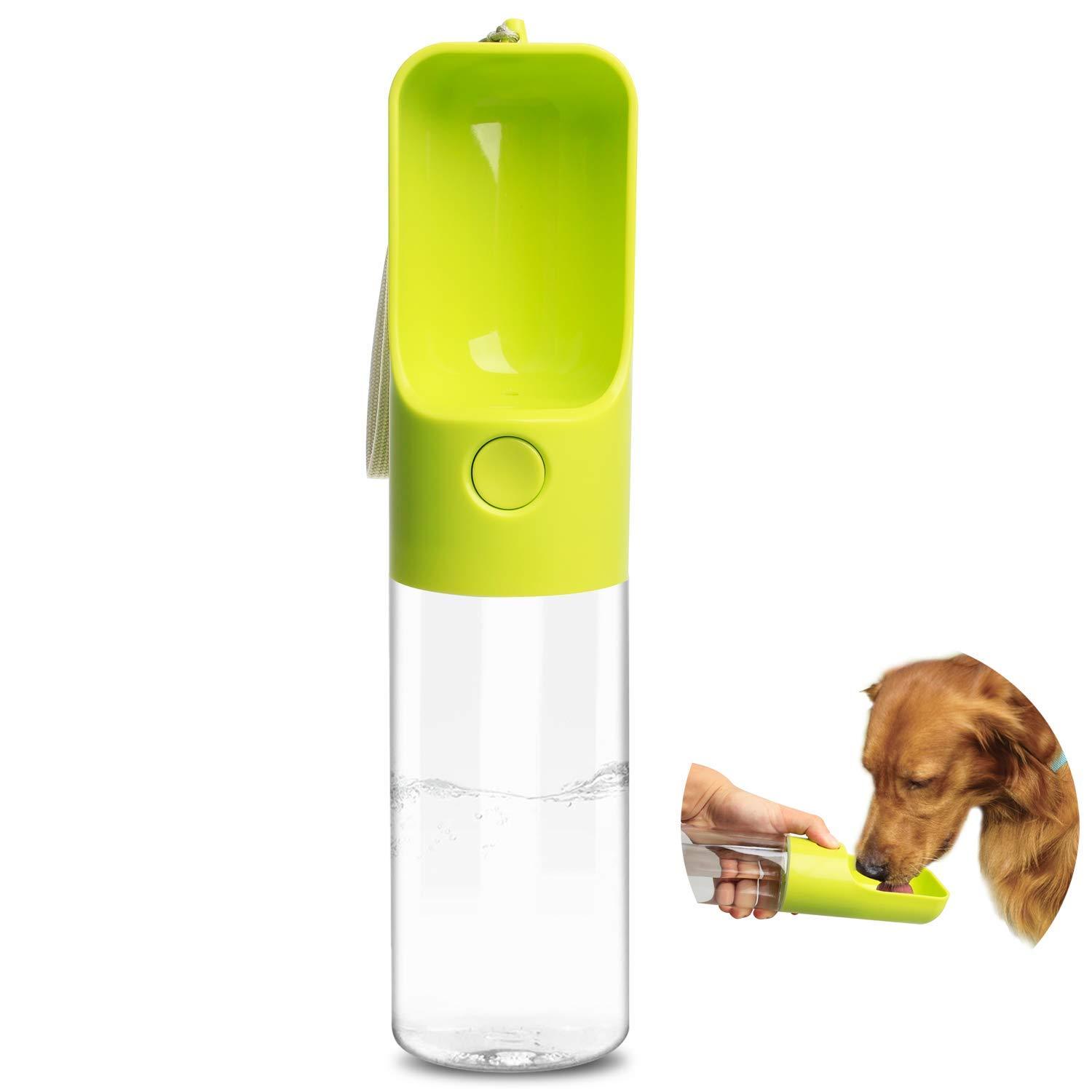 Hestarpet Dog Water Bottle for Walking, Leak Proof Portable Water Bottle with Bowl Dispenser, Pets Outdoor Drinking Water Bottle for Travelling, Hiking or Camping