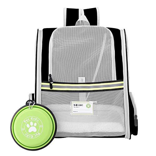 UG Pet Carrier Backpack,Ventilated for Large and Small Dogs and Cats Safety Features Travel Airline-Approved Outdoor Bag