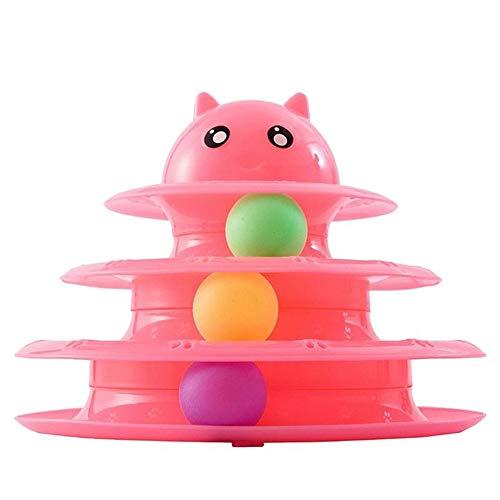 NA Toy Cat Track Tower Pet Toy for Cat Cat Turntable for Pets Kittens Playing Puppy
