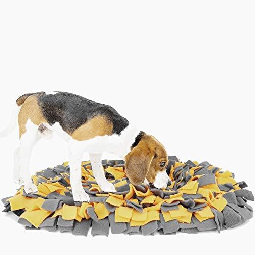 YIMUMU Snuffle Mat for Dog Feeding Pad Foraging Sniffing Training Mat for Dogs Cats, Puzzle Toys for Pets Stress Release Washable Pet Slow Feeders Nosework Activity Blanket, Elliptical