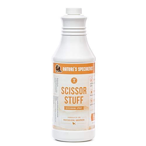 Nature\\\'s Specialties Scissor Stuff Dog Scissoring Spray, Natural Choice for Professional Groomers, Adds Lift to Make Scissoring Easier, Made in USA, 32 oz