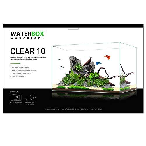 Waterbox Clear 10 Gallon Aquarium, Transparent