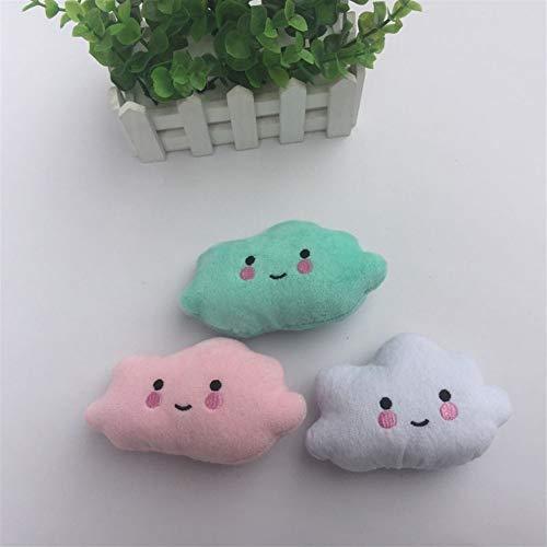 Rcsinway Sound bite-Resistant Teeth pet Cats and Dogs Toys Plush Cloud,Suitable for Dogs and catss (Color : White)