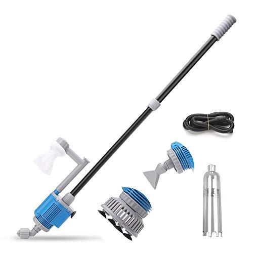 MiOYOOW Aquarium Gravel Cleaner, Fish Tank Gravel Cleaner 20W/28W Siphon Filter Pump Aquarium Automatic Aquarium Cleaner for Water Changing Sand Washing Droppings Cleaning