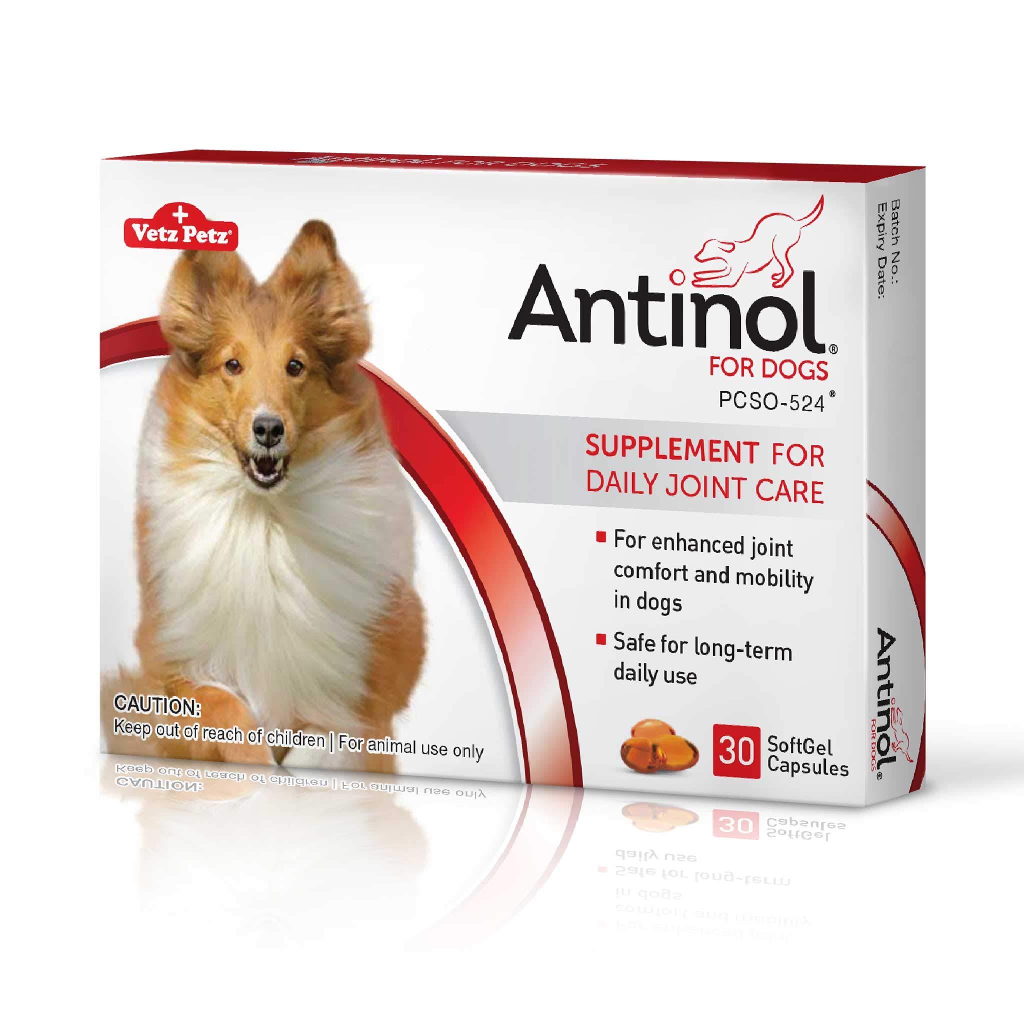 Antinol?30 Softgels - The Natural Super Potent Joint Supplement for Dogs