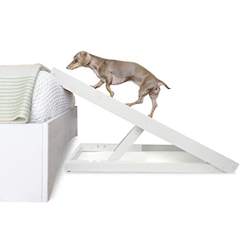 AlphaPaw - PawRamp - 40 Inch Adjustable Ramp for Pets - Helps Old Dogs Climb onto Bed & Couch - Adjustable Height Up to 24\\\