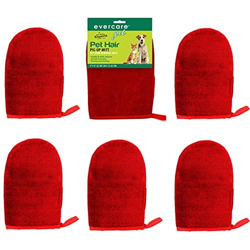 Evercare Pet Hair Remover Glove Pic-Up Mitt - 6 Pack