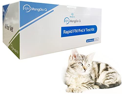 SmileCare Pet Feline Rapid FIV/FeLV Leukemia Auxiliary Diagnostic Healthy Testing Kit for Cats 10-Packed