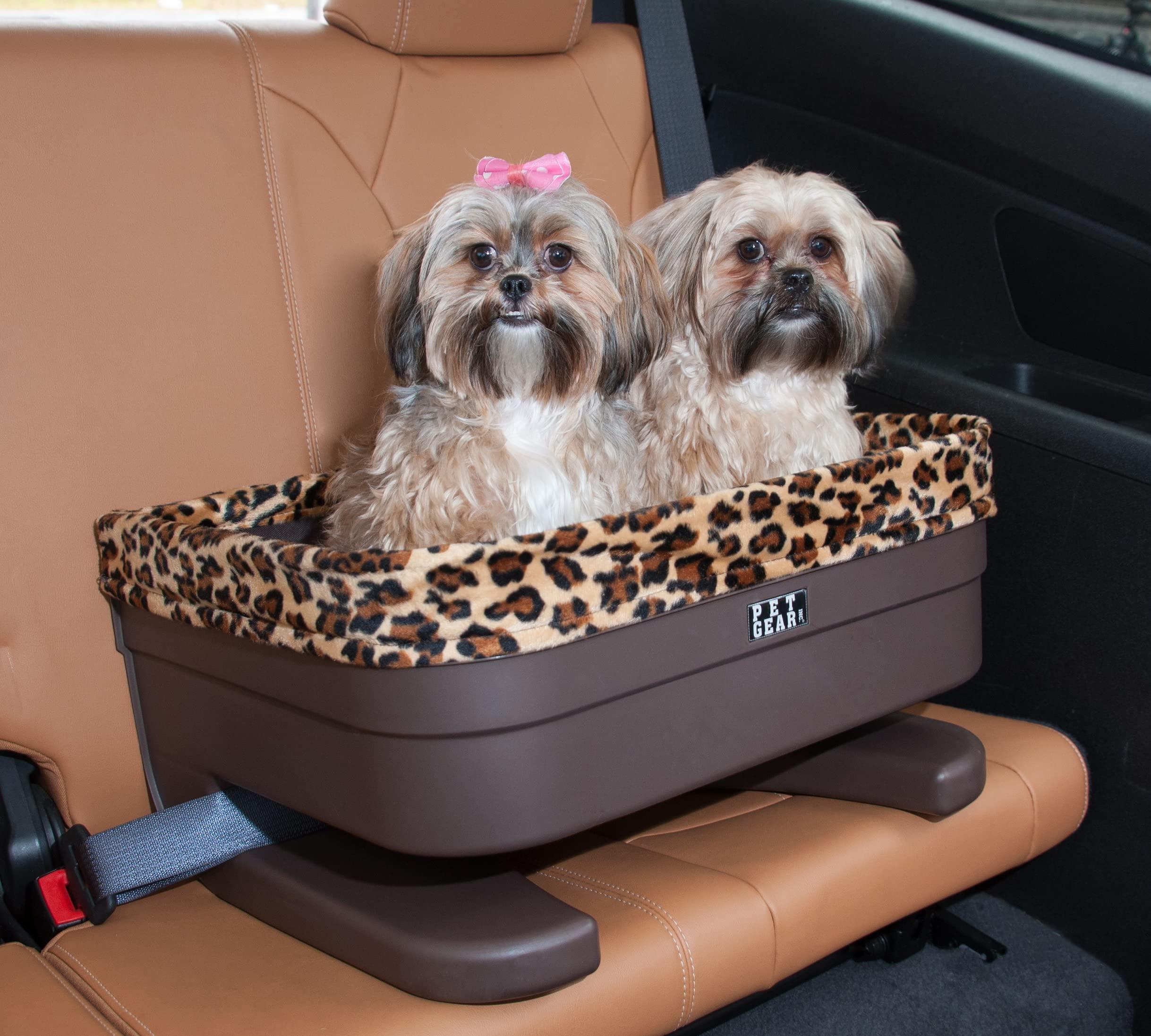 Pet Gear Booster Seat for Dogs/Cats, Removable Washable Comfort Pillow + Liner, Safety Tethers Included, Installs in Seconds, No Tools Required, 3 Colors