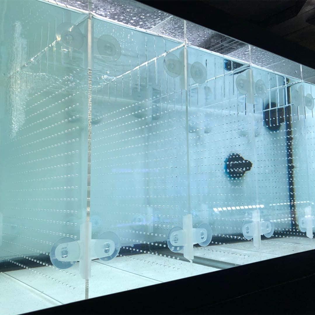 Acrylic Aquarium Divider Kit 5510 20L 20H 29 40B 5575 125Gal Fish Tank With Suction Cups (55Gal)