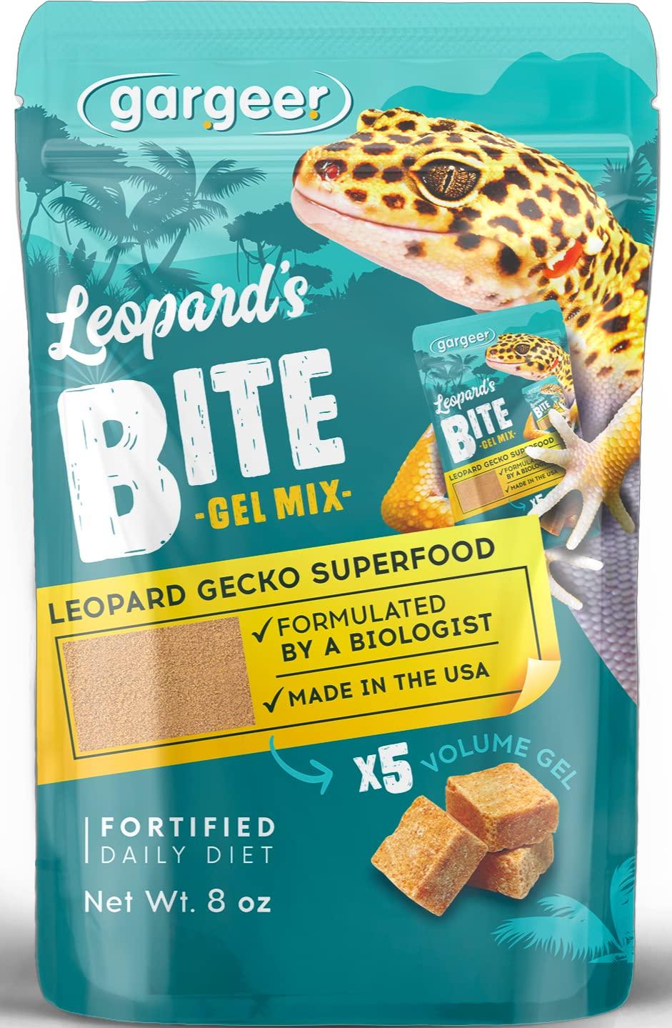 Gargeer Leopard Gecko Food 8oz. Complete Gel Diet for Both Juveniles and Adults. Proudly Made in The USA, Using Premium Ingredients, Fortified Gourmet Formula. Enjoy!!!