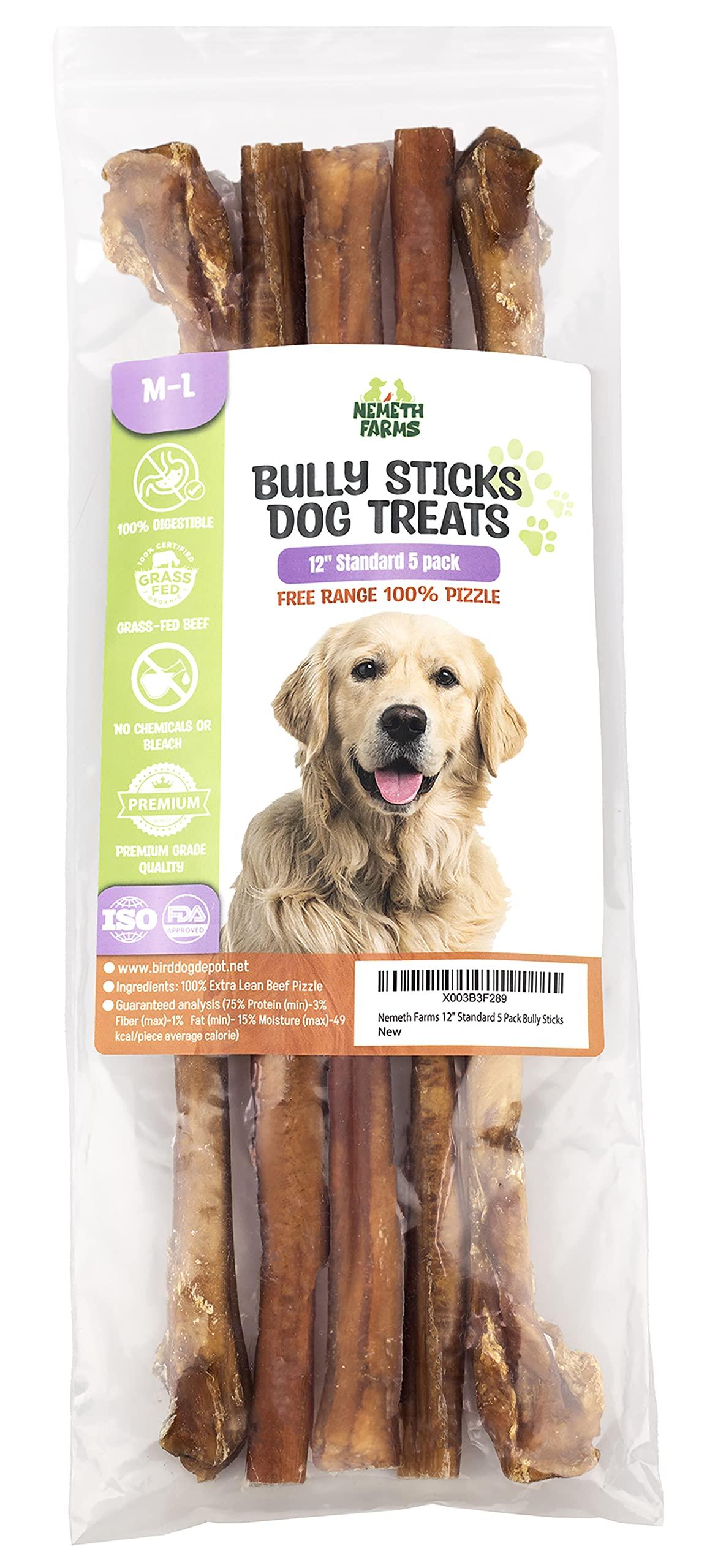 Nemeth Farms Dog Bully Sticks for Large Dogs - Bully Sticks for Large Dogs 12\\\