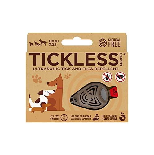 Tickless EcoPet - Biodegradable Ultrasonic Natural Chemical-Free tick and flea Repellent for Pets - Brown