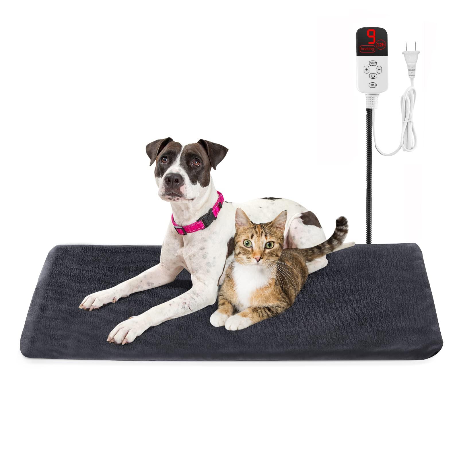SoftGym Pet Heating Pad Dog Heating Pad Dog Cat Warming Pad Electric Heated Pad for Dogs and Cats Heating Pad Dogs Heated Mat for Dogs Indoor Warming Mat with Auto Power(S)