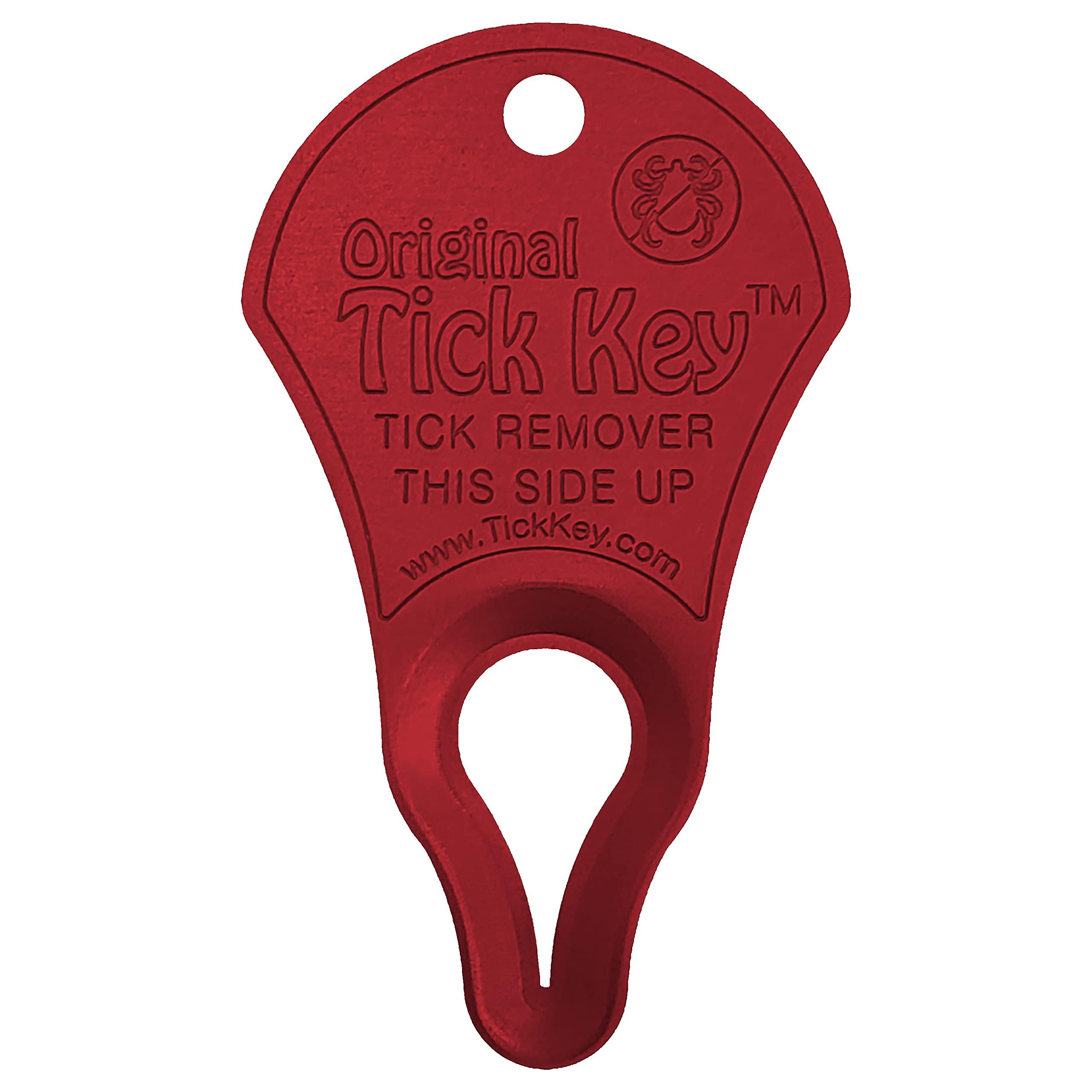 The Original Tick Key -Tick Detaching Device - Portable, Safe and Highly Effective Tick Detaching Tool (Assorted)