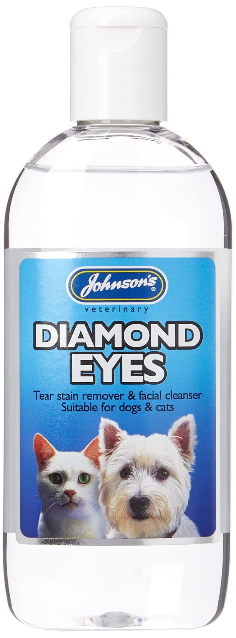 Johnsons Diamond Eyes cat Dog Tear Stain Remover 250Ml