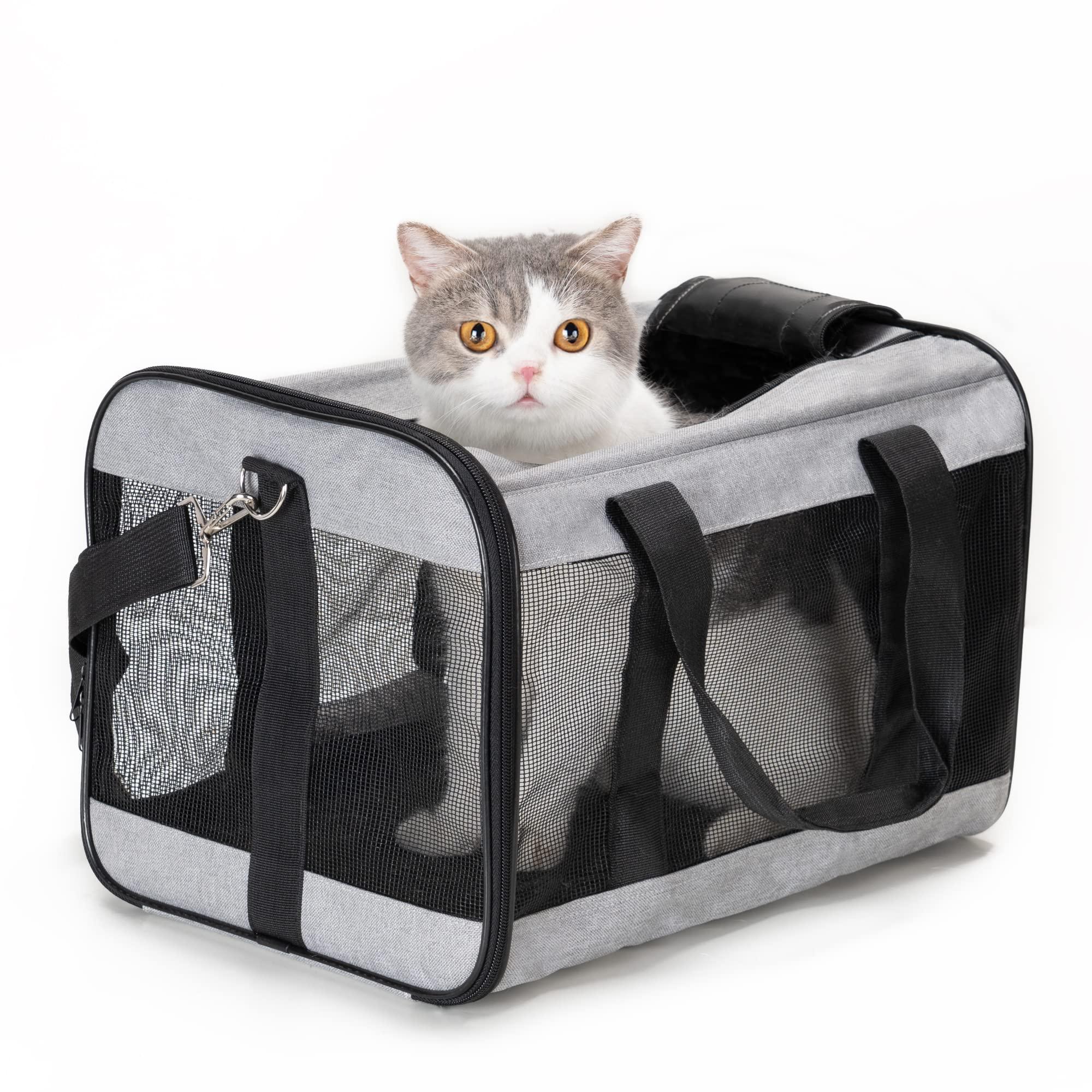 HITSLAM Pet carrier cat carrier Medium gray