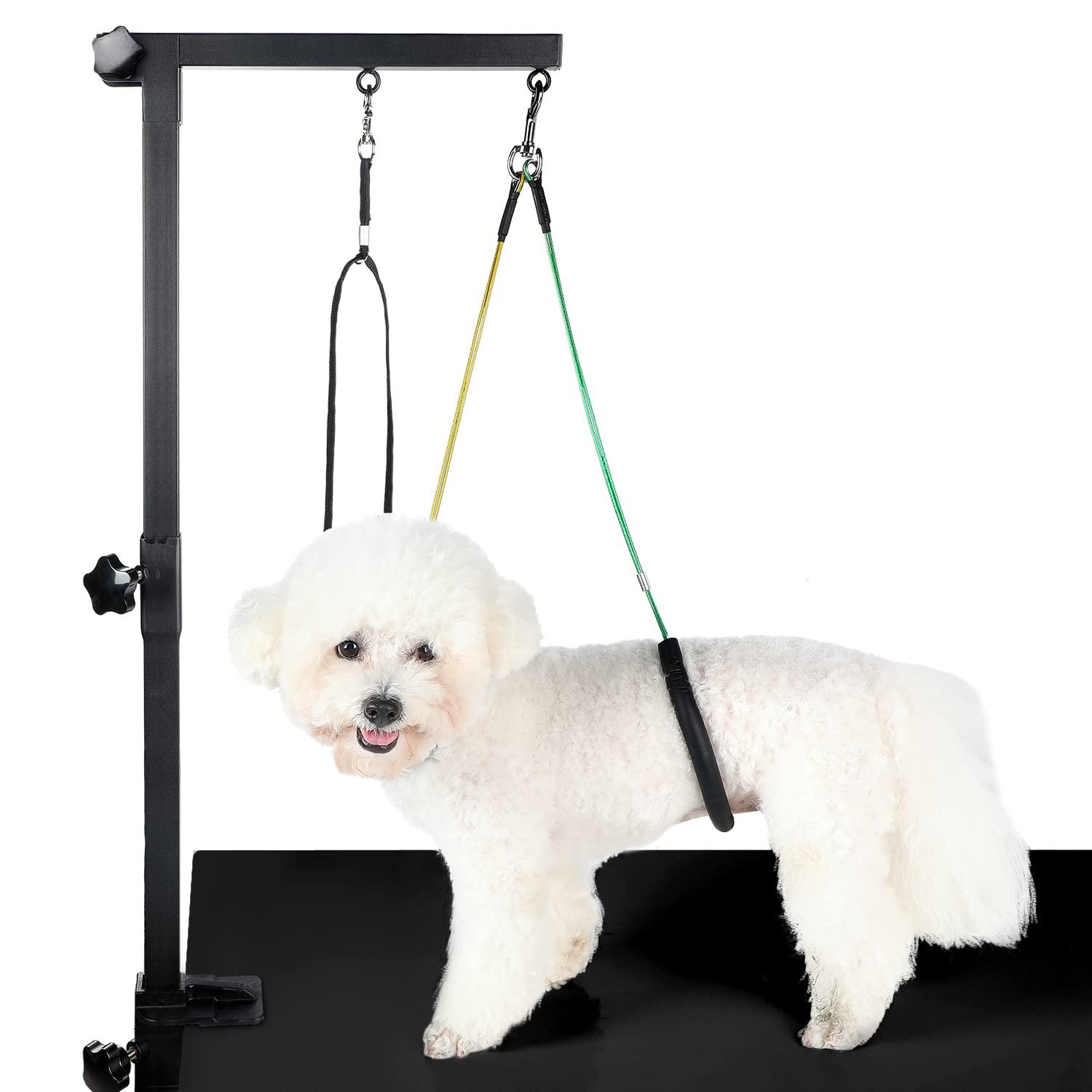 Dog-Grooming-Arm, 35 Adjustable Pet Grooming Table Arm with Clamp, Dog Stand for Small Medium Dogs at Home,