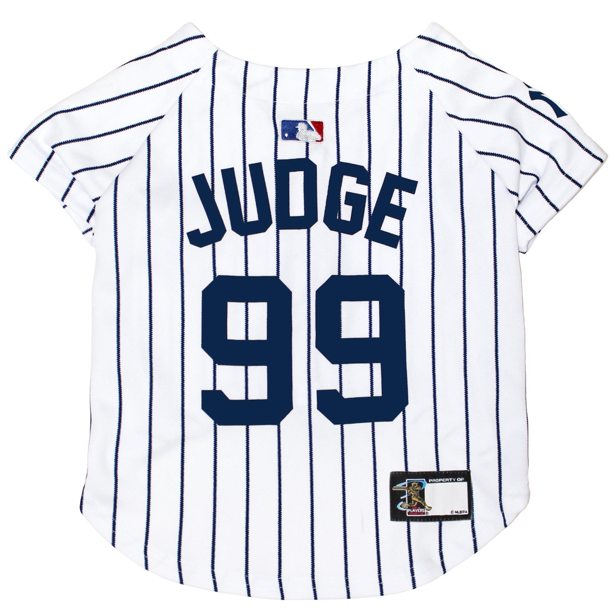 MLBPA Dog Jersey - Aaron Judge 99 Pet Jersey - MLB New York Yankees Mesh Jersey, Small