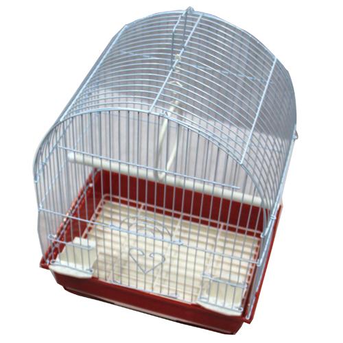 Iconic Pet - Dome Top Bird Cage - Small - Red