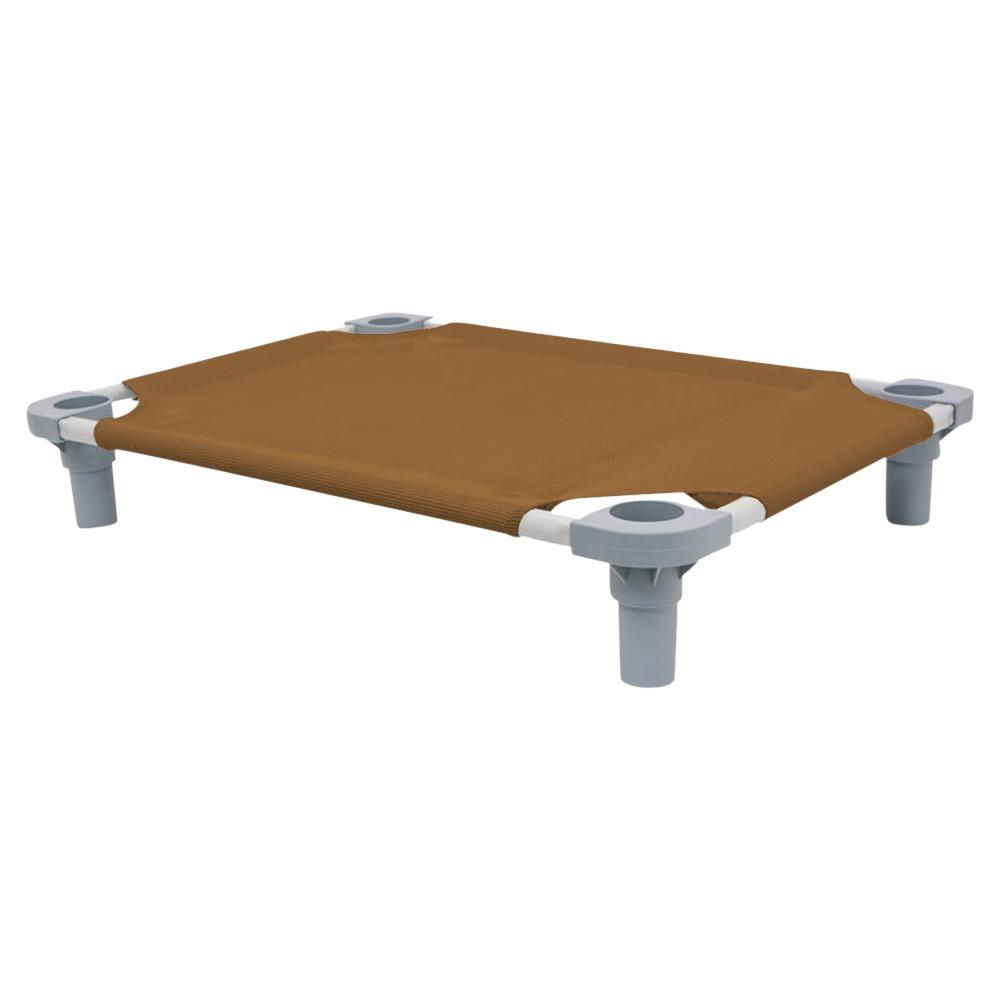 30x22 Pet Cot in Brown with Gray Legs, Unassembled