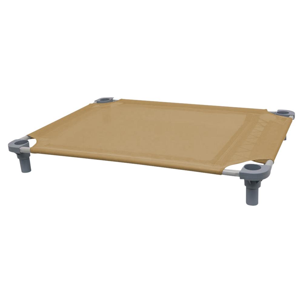 40x30 Pet Cot in Tan with Gray Legs, Unassembled