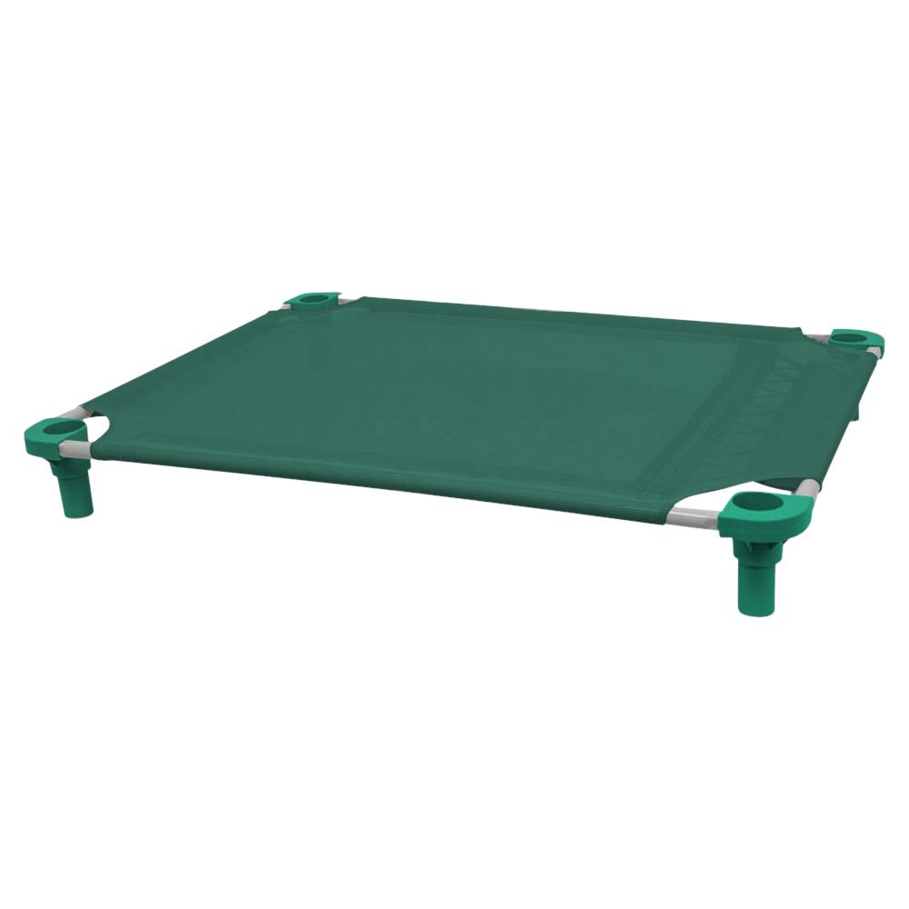 40x30 Pet Cot in Teal with Teal Legs, Unassembled