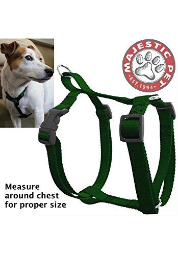 28in - 36in Harness Green, Xlrg 100-200 lbs Dog By Majestic Pet Products