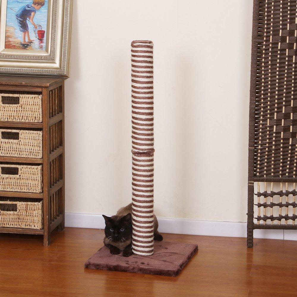PetPals Candlelight - Burgundy and Sisal Scratching Post